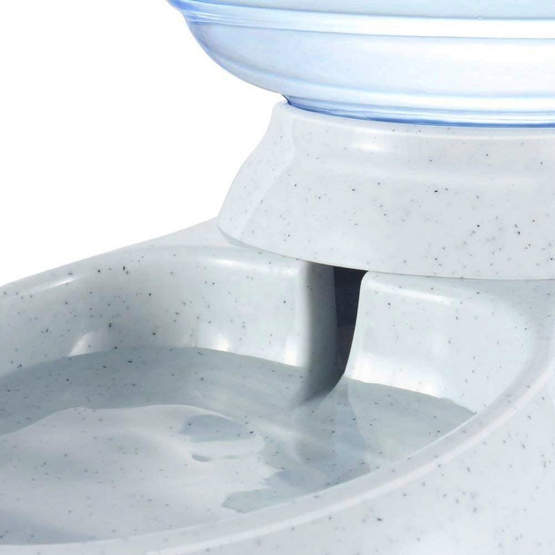 TENINYU Pet Water Dispenser Station - 1 Gal Replenish Pet Waterer for Dog Cat Animal Automatic Gravity Water Drinking Fountain Bottle Bowl Dish Stand - Image 5